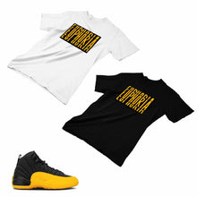 Load image into Gallery viewer, Jordan 12 University Gold Matching Custom Designed T shirt JD 12-17-13 - JD12-17-13