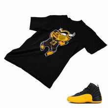 Load image into Gallery viewer, Jordan 12 University Gold Matching Custom Designed T shirt JD 12-17-15 - JD12-17-15b