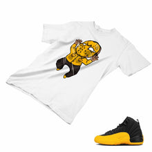 Load image into Gallery viewer, Jordan 12 University Gold Matching Custom Designed T shirt JD 12-17-16 - JD12-17-16a