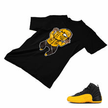 Load image into Gallery viewer, Jordan 12 University Gold Matching Custom Designed T shirt JD 12-17-16 - JD12-17-16b