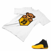 Load image into Gallery viewer, Jordan 12 University Gold Matching Custom Designed T shirt JD 12-17-18 - JD12-17-18a