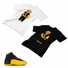 Load image into Gallery viewer, Jordan 12 University Gold Matching Custom Designed T shirt JD 12-17-19 - JD12-17-19