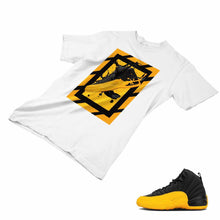 Load image into Gallery viewer, Jordan 12 University Gold Matching Custom Designed T shirt JD 12-17-23 - JD12-17-23a