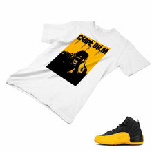 Load image into Gallery viewer, Jordan 12 University Gold Matching Custom Designed T shirt JD 12-17-2 - JD12-17-2a