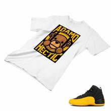 Load image into Gallery viewer, Jordan 12 University Gold Matching Custom Designed T shirt JD 12-17-3 - JD12-17-3a