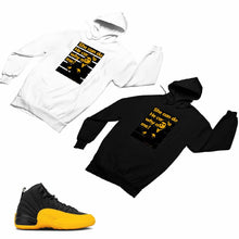Load image into Gallery viewer, Jordan 12 University Gold Matching Custom Designed Hoodies JD 12-17-11 - JD12-17-H-11