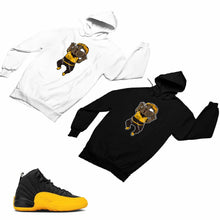 Load image into Gallery viewer, Jordan 12 University Gold Matching Custom Designed Hoodies JD 12-17-14 - JD12-17-H-14