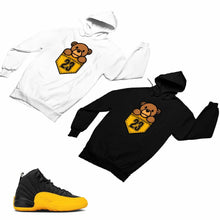 Load image into Gallery viewer, Jordan 12 University Gold Matching Custom Designed Hoodies JD 12-17-18 - JD12-17-H-18
