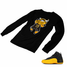 Load image into Gallery viewer, Jordan 12 University Gold Matching Custom Designed Long Sleeve T shirt JD 12-17-15 - JD12-17-L-15b