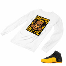 Load image into Gallery viewer, Jordan 12 University Gold Matching Custom Designed Long Sleeve T shirt JD 12-17-3 - JD12-17-L-3a