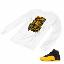Load image into Gallery viewer, Jordan 12 University Gold Matching Custom Designed Long Sleeve T shirt JD 12-17-6 - JD12-17-L-6a
