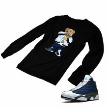 Load image into Gallery viewer, Jordan 13 flint grey Matching Custom Designed Long Sleeve T shirt JD 13-18-13 - JD13-18-L-13b