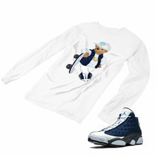 Load image into Gallery viewer, Jordan 13 flint grey Matching Custom Designed Long Sleeve T shirt JD 13-18-14 - JD13-18-L-14a