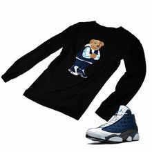Load image into Gallery viewer, Jordan 13 flint grey Matching Custom Designed Long Sleeve T shirt JD 13-18-18 - JD13-18-L-18b