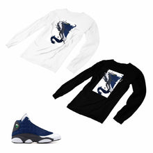 Load image into Gallery viewer, Jordan 13 flint grey Matching Custom Designed Long Sleeve T shirt JD 13-18-19 - JD13-18-L-19