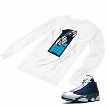 Load image into Gallery viewer, Jordan 13 flint grey Matching Custom Designed Long Sleeve T shirt JD 13-18-1 - JD13-18-L-1a
