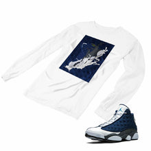 Load image into Gallery viewer, Jordan 13 flint grey Matching Custom Designed Long Sleeve T shirt JD 13-18-20 - JD13-18-L-20a