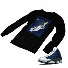 Load image into Gallery viewer, Jordan 13 flint grey Matching Custom Designed Long Sleeve T shirt JD 13-18-20 - JD13-18-L-20b