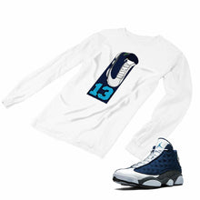 Load image into Gallery viewer, Jordan 13 flint grey Matching Custom Designed Long Sleeve T shirt JD 13-18-2 - JD13-18-L-2a