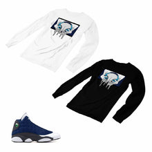 Load image into Gallery viewer, Jordan 13 flint grey Matching Custom Designed Long Sleeve T shirt JD 13-18-3 - JD13-18-L-3