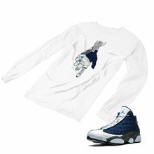 Load image into Gallery viewer, Jordan 13 flint grey Matching Custom Designed Long Sleeve T shirt JD 13-18-4 - JD13-18-L-4a