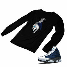 Load image into Gallery viewer, Jordan 13 flint grey Matching Custom Designed Long Sleeve T shirt JD 13-18-4 - JD13-18-L-4b