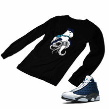 Load image into Gallery viewer, Jordan 13 flint grey Matching Custom Designed Long Sleeve T shirt JD 13-18-7 - JD13-18-L-7b