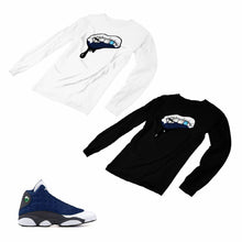Load image into Gallery viewer, Jordan 13 flint grey Matching Custom Designed Long Sleeve T shirt JD 13-18-9 - JD13-18-L-9