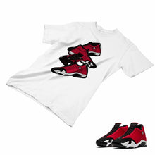 Load image into Gallery viewer, Jordan 14 Retro Gym Red Matching Custom Designed T shirt JD 14-7-8 - JD14-7-8a