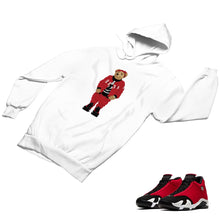 Load image into Gallery viewer, Jordan 14 Retro Gym Red Matching Custom Designed Hoodies JD 14-7-16 - JD14-7-H-16a