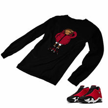 Load image into Gallery viewer, Jordan 14 Retro Gym Red Matching Custom Long Sleeve T shirt JD 14-7-13 - JD14-7-L-13b