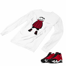 Load image into Gallery viewer, Jordan 14 Retro Gym Red Matching Custom Long Sleeve T shirt JD 14-7-15 - JD14-7-L-15a
