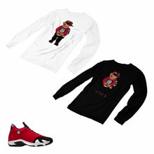 Load image into Gallery viewer, Jordan 14 Retro Gym Red Matching Custom Long Sleeve T shirt JD 14-7-17 - JD14-7-L-17