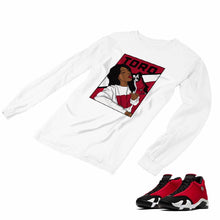 Load image into Gallery viewer, Jordan 14 Retro Gym Red Matching Custom Long Sleeve T shirt JD 14-7-5 - JD14-7-L-5a