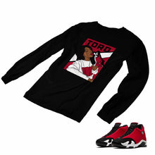 Load image into Gallery viewer, Jordan 14 Retro Gym Red Matching Custom Long Sleeve T shirt JD 14-7-5 - JD14-7-L-5b
