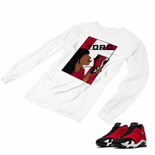 Load image into Gallery viewer, Jordan 14 Retro Gym Red Matching Custom Long Sleeve T shirt JD 14-7-6 - JD14-7-L-6a