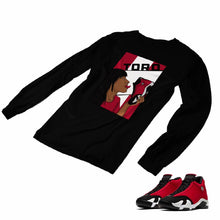 Load image into Gallery viewer, Jordan 14 Retro Gym Red Matching Custom Long Sleeve T shirt JD 14-7-6 - JD14-7-L-6b