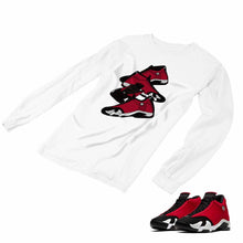 Load image into Gallery viewer, Jordan 14 Retro Gym Red Matching Custom Long Sleeve T shirt JD 14-7-8 - JD14-7-L-8a