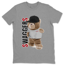 Load image into Gallery viewer, Bear Swaggers T-Shirt - Air Jordan 1 Smoke Grey - air-jordan-1-smoke-grey-og-retro-sneaker-match-tees-bear-swagger-heather-grey-shirt-2