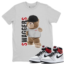 Load image into Gallery viewer, Bear Swaggers T-Shirt - Air Jordan 1 Smoke Grey - air-jordan-1-smoke-grey-og-retro-sneaker-match-tees-bear-swagger-silver-shirt
