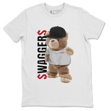 Load image into Gallery viewer, Bear Swaggers T-Shirt - Air Jordan 1 Smoke Grey - air-jordan-1-smoke-grey-og-retro-sneaker-match-tees-bear-swagger-white-shirt-2