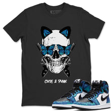 Load image into Gallery viewer, Cute & Punk T-Shirt - Air Jordan 1 Tie-Dye - air-jordan-1-tie-dye-pattern-sneaker-match-t-shirt-cute-and-punk-black-tee_f83682f4-f9ca-4a0a-b3cd-20e3c4c88afa
