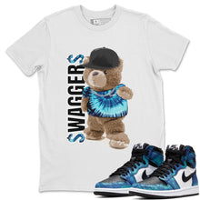 Load image into Gallery viewer, Bear Swaggers T-Shirt - Air Jordan 1 Tie-Dye - air-jordan-1-tie-dye-sneaker-match-tees-bear-swaggers-white-shirts