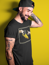 Load image into Gallery viewer, Adam's Creation T-Shirt - Air Jordan 12 University Gold - air-jordan-12-university-gold-sneaker-match-tees-adams-creation-black-shirt-3