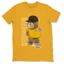 Load image into Gallery viewer, Bear Swaggers T-Shirt - Air Jordan 12 University Gold - air-jordan-12-university-gold-sneaker-match-tees-bear-swaggers-gold-shirt-2