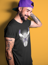 Load image into Gallery viewer, Bull Head Black T-Shirt - Air Jordan 4 Court Purple - air-jordan-4-court-purple-sneaker-release-tees-aj4-bull-head-black-shirt-3