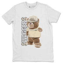 Load image into Gallery viewer, Bear Swaggers T-Shirt - Air Jordan 4 X OFF-WHITE Sail - air-jordan-4-off-white-sail-sneaker-match-tees-bear-swaggers-white-shirt-2