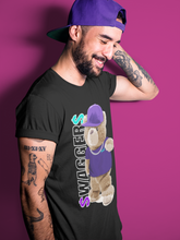 Load image into Gallery viewer, Bear Swaggers T-Shirt - Air Jordan 5 Purple Grape - air-jordan-5-alternative-purple-grape-sneaker-match-tees-bear-swaggers-black-t-shirt-3