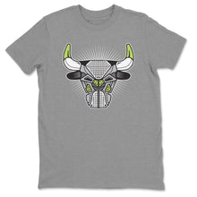 Load image into Gallery viewer, Bull Head Heather Grey T-Shirt - Air Jordan 4 '95 Neon - aj4_bull_head-heather_grey-t-shirt-air_jordan_4-aj4_95_neon-shoe-match-tee-sneaker-release-tees-2