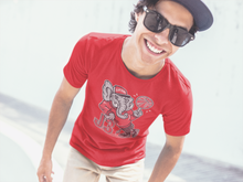 Load image into Gallery viewer, AJ3 Elephant Red T-Shirt - Air Jordan 3 Black Cement - black-cement-air-jordan-3-sneaker-release-tees-aj-3-elephant-tee-red-3